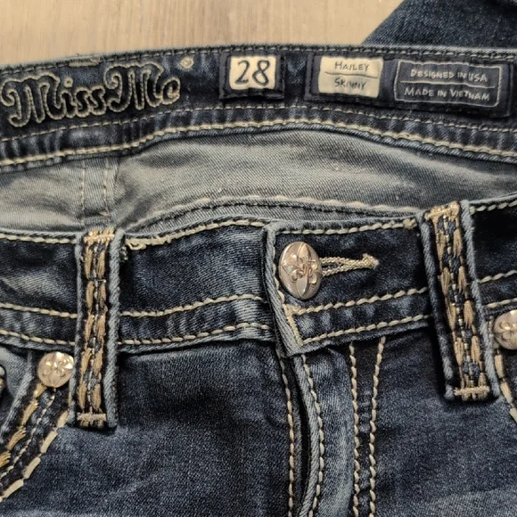 Miss Me Women's Dark Blue Boot Cut Jeans - Picture 7 of 9